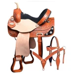 60HS Hilason Western Horse Treeless Saddle American Leather Trail Barrel Tack New. Price: $799.95.