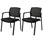 Conference Chairs Set 2 Stackable Office Guest Mesh For Waiting Room New. Price: $159.99.