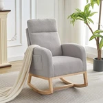 Garveehome Glider Nursery - High Back Rocking Armchair Light Gray New. Price: $259.99.