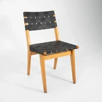 1950 Knoll Risom Side Chair Lacquered Maple With Black Webbing, Model 666C-WB Used. Price: $900.00.