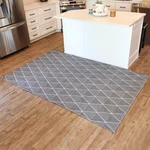 Lattice Perfection Indoor Area Rug - Charcoal 5 Ft X 7 By Sunnydaze New. Price: $39.47.