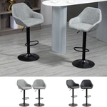 Homcom Set Of 2 Adjustable Swivel Bar Stool Chairs With Footrest Used. Price: $69.99.