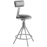National Public Seating 6524HB Round Stool,welded Tube LEG,GRAY,39"H 9CU75 New. Price: $241.92.