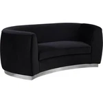 Meridian Furniture Julian Black Velvet Loveseat New. Price: $1247.21.