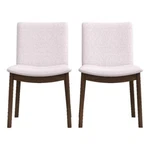Pemberly Row Mid-century Modern Cream Fabric Dining Chair (set Of 2) New. Price: $321.47.