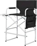 Outvita 26" Tall Directors Chair Height Seat Folding With Side Table Storage Bag New. Price: $98.09.
