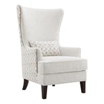 Pemberly Row Upholstered Fabric Accent Chair With Wingback Latte New. Price: $639.57.