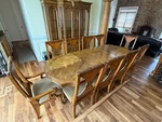 Bernhardt Hibriten Dining Room Set (10 Chairs) W/ China Cabinet And Buffet Used. Price: $2500.00.