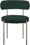 Meridian Furniture 887GREEN-C Beacon Dining Chair Boucle Brushed Brass 2PK Open. Price: $314.00.