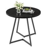 Vecelo Round Dining Room With Wood Grain Tabletop And Steel Frame, For Kit New. Price: $267.72.