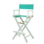 Casual Home Directors Chair White Frame/teal CANVAS30 - Bar Height New. Price: $164.41.