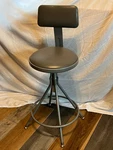 National Public Seating 6524HB Round Stool, Welded Tube Legs, GRAY,37"H Used. Price: $129.99.