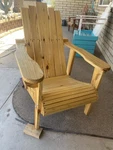 Mainstays Wood Outdoor Adirondack Chair, Turquoise Blue New. Price: $249.00.