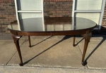 Ethan Allen Georgian Court Queen Anne Cherry Oval Dining Table 66-103 11-6214 Used. Price: $1149.99.