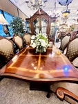 Aico By Michael Amini Cortina 7PC Rectangular Dining Set With Light Chairs Used. Price: $2695.00.