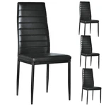 Set Of 4 Pu Leather Dining Side Chair Modern Elegant Design Home Furniture Black New. Price: $82.99.