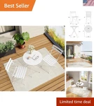 Lightweight 2-CHAIR Bistro Set With Elegant Folding Table For Garden Bliss New. Price: $175.99.