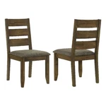 Benjara Wooden Ladder Back Dining Chairs- Knotty Nutmeg & Brown (set Of 2) New. Price: $274.99.