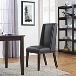 Modway Modern Parsons Nailhead Upholstered Faux Leather Dining Chair Black New. Price: $150.25.
