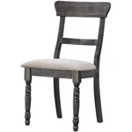 Acme Wallace 2 Pieces Dining Side Chair Light Brown And Weathered Gray New. Price: $201.35.