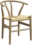 Modway Amish Wood Rope Gray 29" Tall Solid Elm Armchair Mid Century Open. Price: $164.00.
