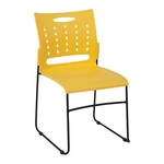 Flash Furniture Stack Chair,yellow Plastic,sled Base RUT-2-YL-GG New. Price: $101.87.