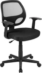 Flash Fundamentals Mid-back Black Mesh Swivel Ergonomic Task Office Chair New. Price: $109.49.