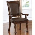Bowery Hill Modern Wood Arm Chair In Brown Cherry (set Of 2) New. Price: $432.97.