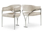 Meridian Furniture Madelyn Stone Velvet Dining Chair (set Of 2) New. Price: $484.60.