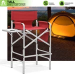 31"FOLDING Director Chair Aluminum Frame Camping Oxford Seat W/side Table+pocket New. Price: $58.49.