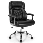 Costway 500LBS High Back Big & Tall Office Chair Adjustable Leather Black New. Price: $239.95.