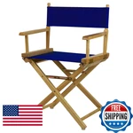Casual Home 18 Directors Chair Natural Frame Royal Blue Canvas New. Price: $102.59.