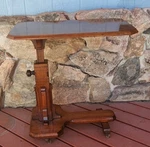 Antique Victorian Oak Wooden Adjustable Over Bed, Chair Reading, Invalid. Price: $749.99.