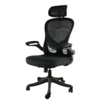 Elama High Back Adjustable Mesh And Fabric Office Chair In Black Gray With New. Price: $141.94.