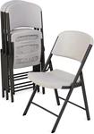42803 Commercial Grade Folding Chairs, Pack, Almond New. Price: $213.99.