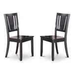 East West Furniture Dudley 10" Wood Dining Chairs Black (set Of 2) New. Price: $185.93.