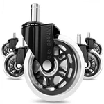 Office Wheels, Set 5, 11X22MM Stem Size That Fits 98% Chairs, Rubber Ro New. Price: $25.93.
