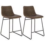 Amerihome BSLC24CSET Classic Faux Leather 24" Counter Height Chair - Coffee New. Price: $245.50.