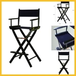 Director Chair Home 30IN Casual 1 Pack Black Frame - Solid Wood New. Price: $125.49.