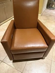 Pottery Barn Phoenix Power Swivel Glider Recliner, Leather Used. Price: $950.00.