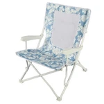 Mainstays Beach Hard Arm Mesh Chair, Palm, Blue New. Price: $55.74.