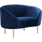 Meridian Furniture Ritz Navy Velvet Accent Chair New. Price: $598.40.