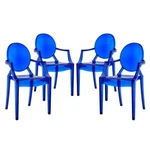 Modway Furniture Casper Dining Armchairs Set Of 4, Blue EEI-1769-BLU New. Price: $634.99.