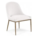 Bowery Hill Contemporary Cream Linen Textured Performance Fabric Dining Sc New. Price: $370.11.