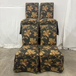 Designmaster Skirted Parsons Dining Chair With Button And Bow Back (set Of 4) Used. Price: $549.00.
