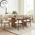Colamy Wooden Dining Chairs Set Of 6 Modern Upholstered Fabric Room New. Price: $702.33.