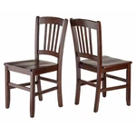 Winsome Madison 17.91"H Slat Back Solid Wood Dining Chair Walnut (set Of 2) New. Price: $166.08.