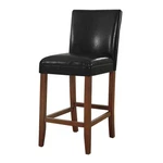 Homepop 29" Traditional Wood And Faux Leather Barstool In Black New. Price: $162.99.