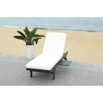 Safavieh Outdoor Collection Newport Chaise Chair & Side Table Black/beige. Price: $362.71.