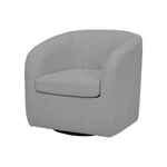 Teamson Home - Monroe Faux Shearing 28.75" Swivel Tub Chair, Gray New. Price: $693.89.